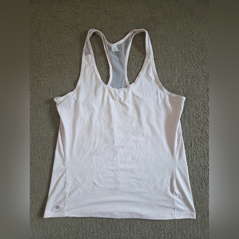 Athleta Light Pink Racerback Tank Top